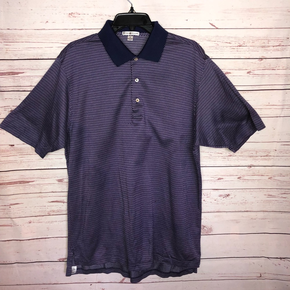 Peter Millar Purple Polo Shirt Size XL
